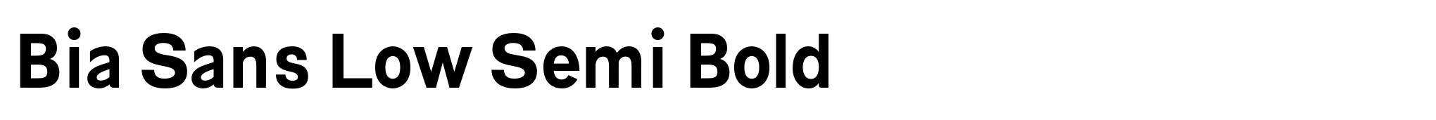 Bia Sans Low Semi Bold image